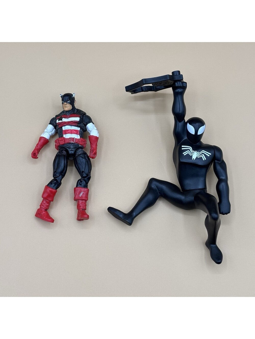 Marvel Figure Lot Black Suit Spider-Man McDonald's U.S. Agent Hasbro